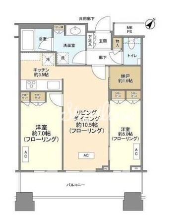 ル・サンク大崎ウィズタワーの物件間取画像